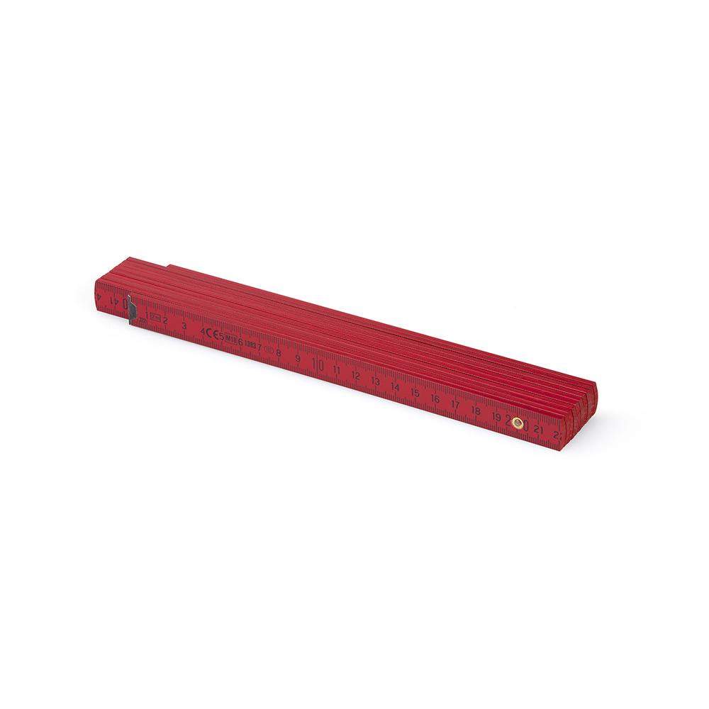 Zollstock rot von Metrie fürs Tapezieren